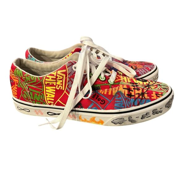 VANS Custom Sneakers with a Graffiti-Style Design Men\'s Size 9 main image 7